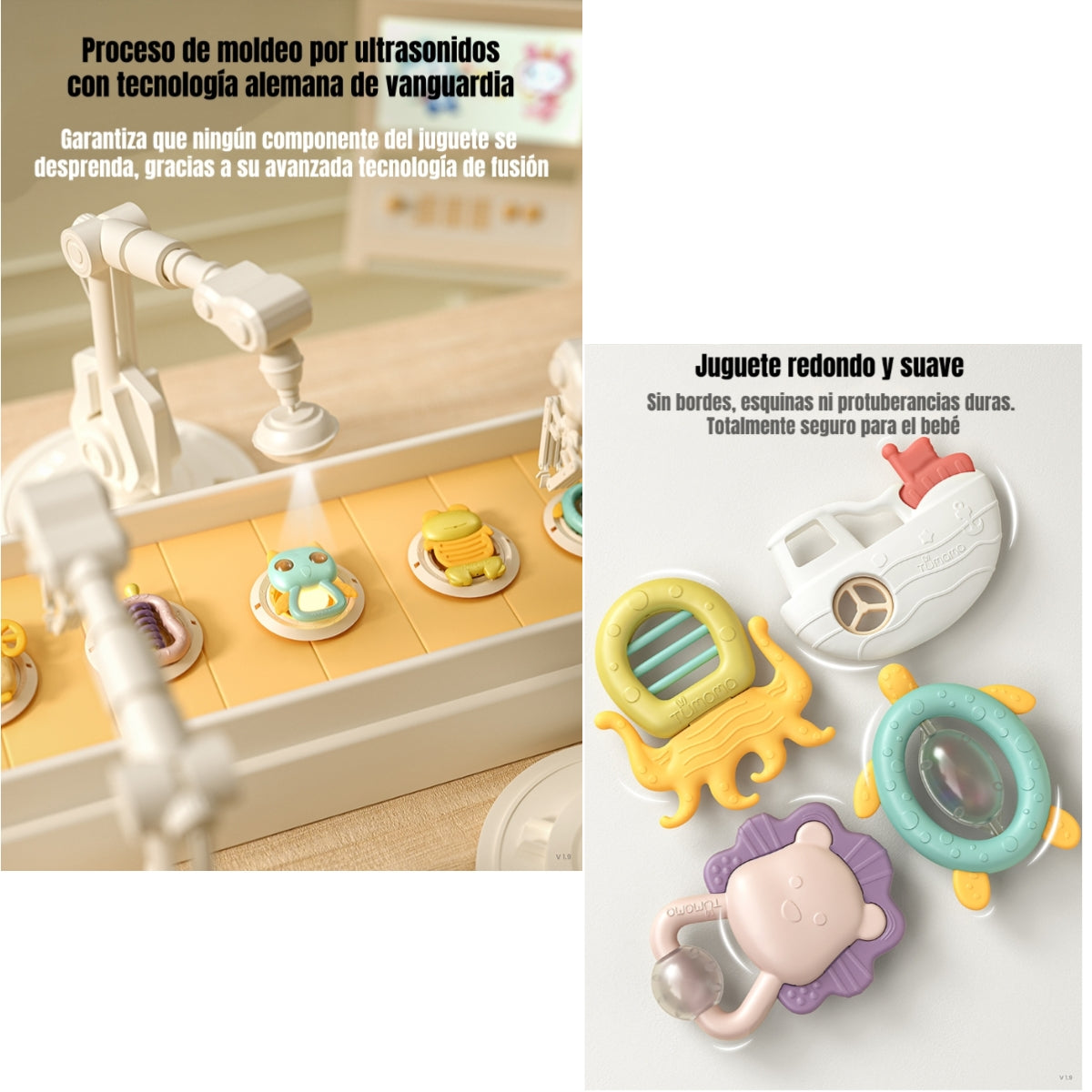 Mordedores Juguetes Sensoriales Educativos TM146 LuBabycas