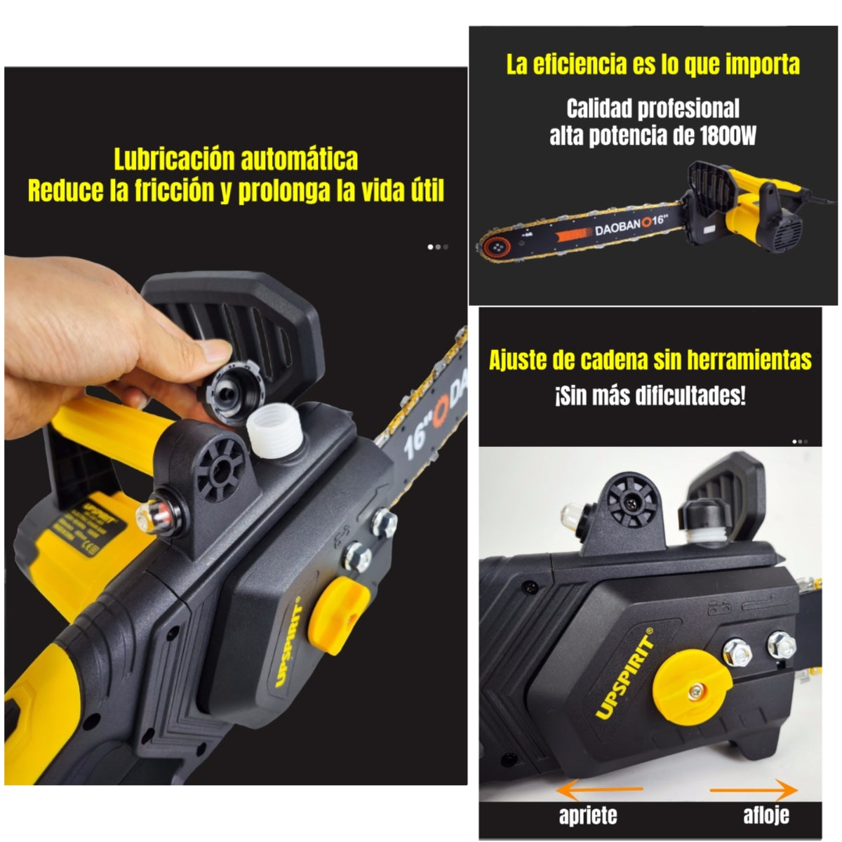 Motosierra Eléctrica 16" 1800W 800RPM J01