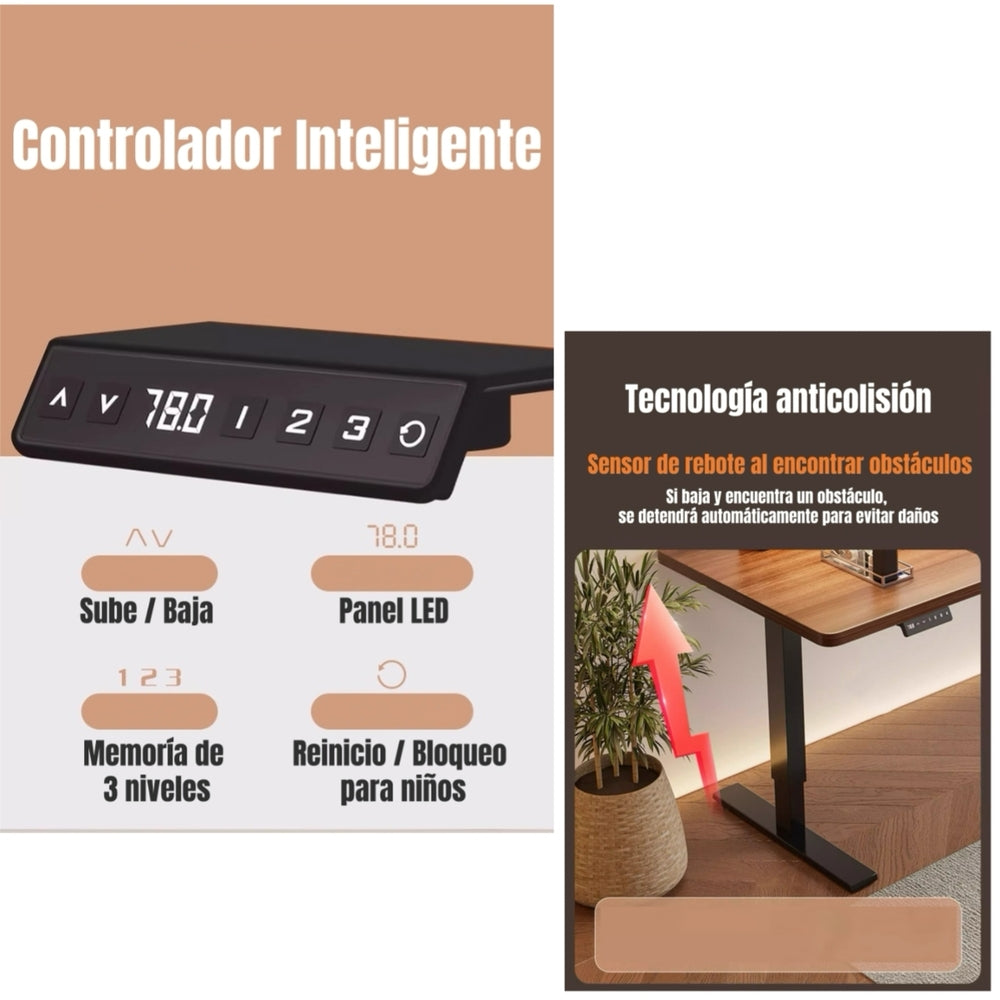 Escritorio Eléctrico Altura Regulable Thunder LuBabycas