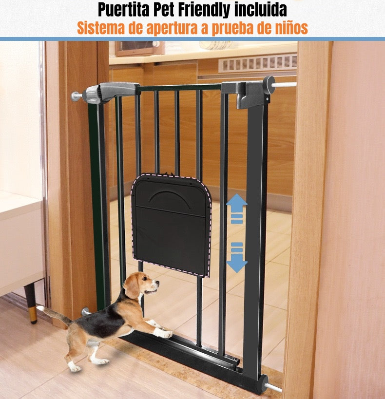 Puerta Seguridad Bebé Puertita Mascota 77-82cm LuBabycas