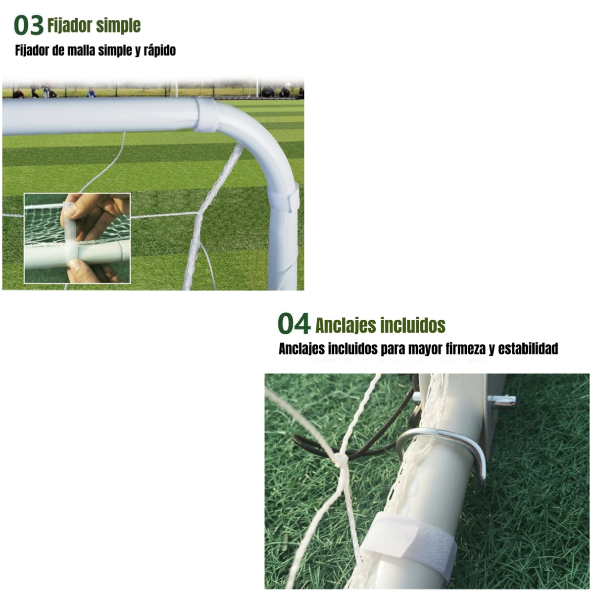 Arco De Fútbol 183x91cm Con Bolso De Transporte LuBabycas