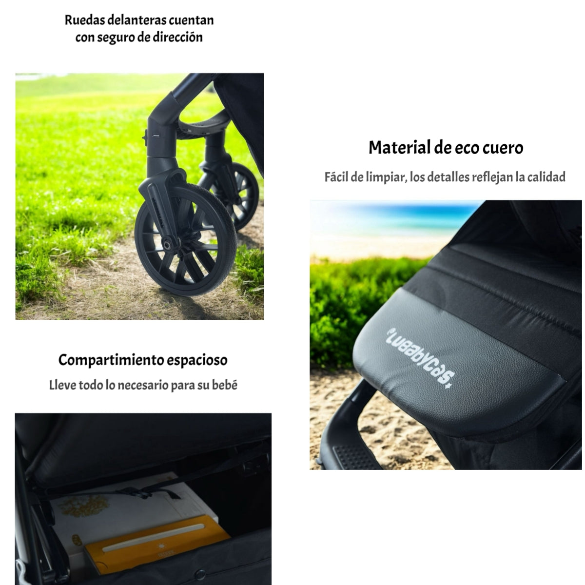 Coche De Paseo Hasta 4 Años Con Posa Vaso Iron LuBabycas