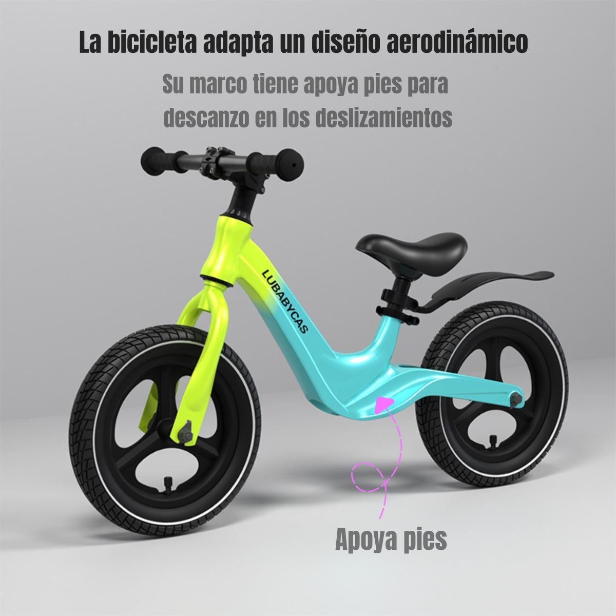 Bicicleta Equilibrio Últra Resistente LuBabycas Rosada