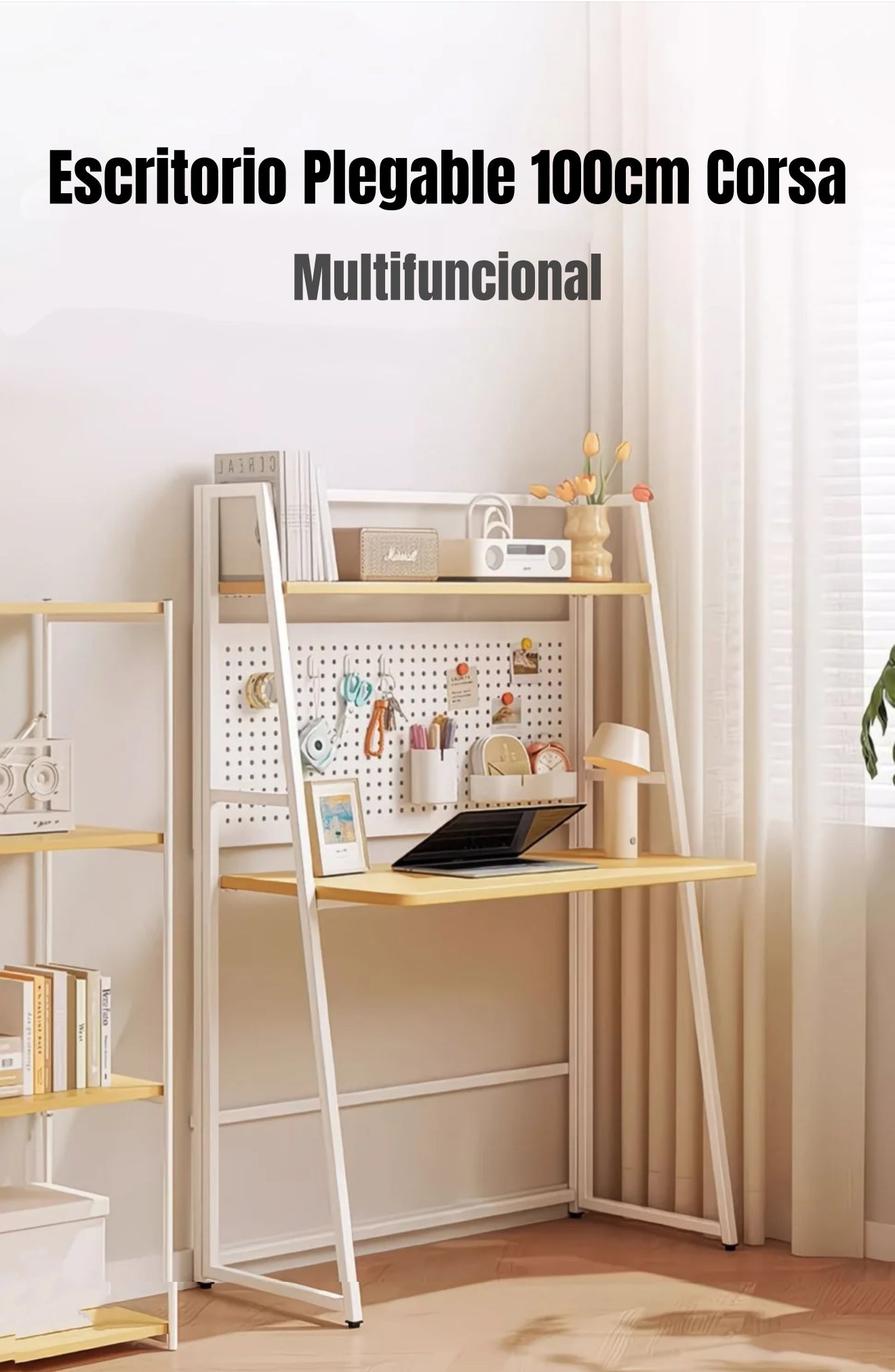Escritorio Mesa Plegable Multifuncional 100cm Corsa