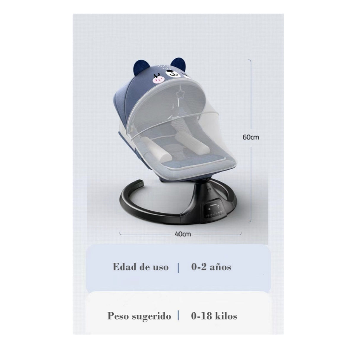 Mecedora Eléctrica Reclinable Bluetooth Lubabycas Universo