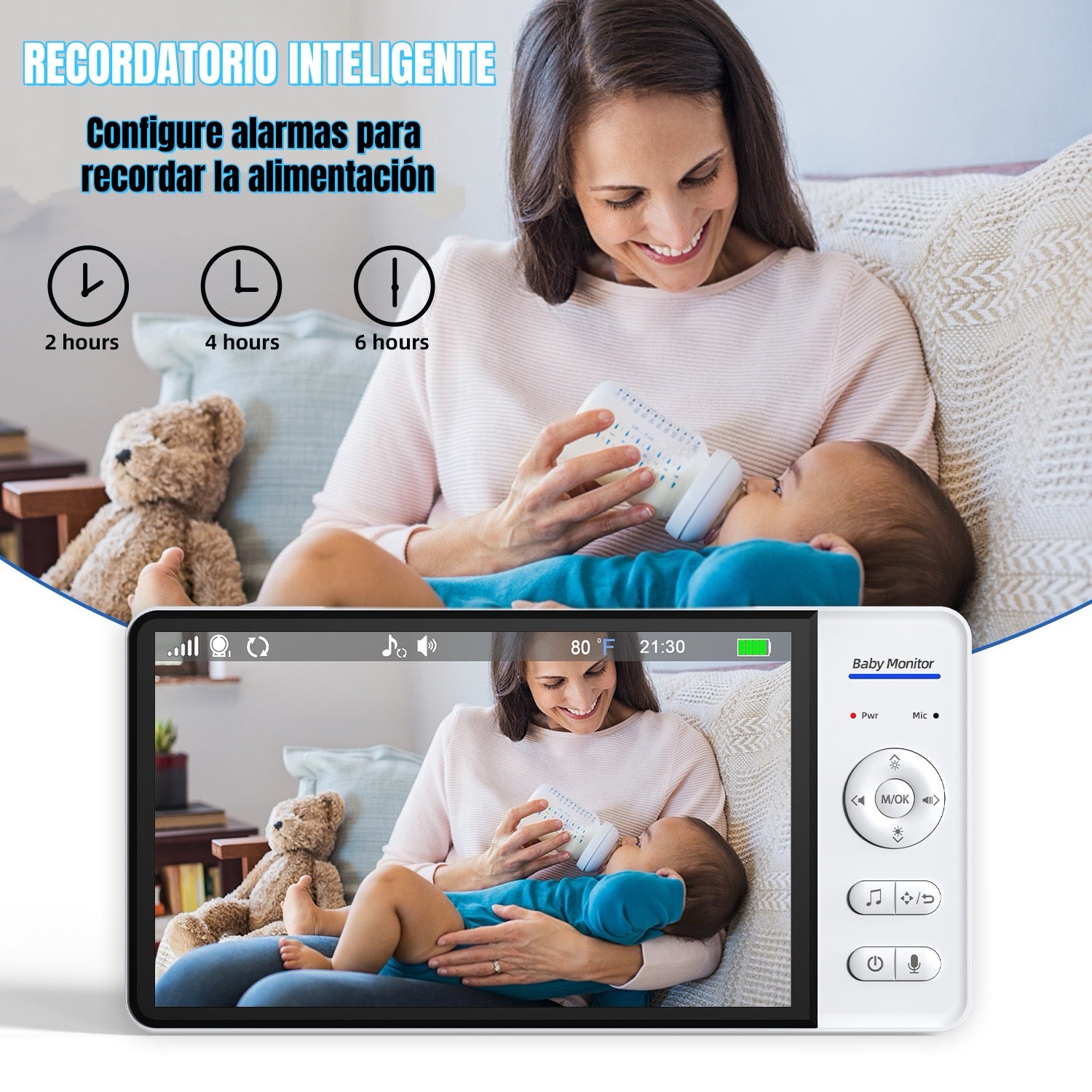 Cámara Monitor Inteligente Premium 7 1080P ABM780 LuBabycas