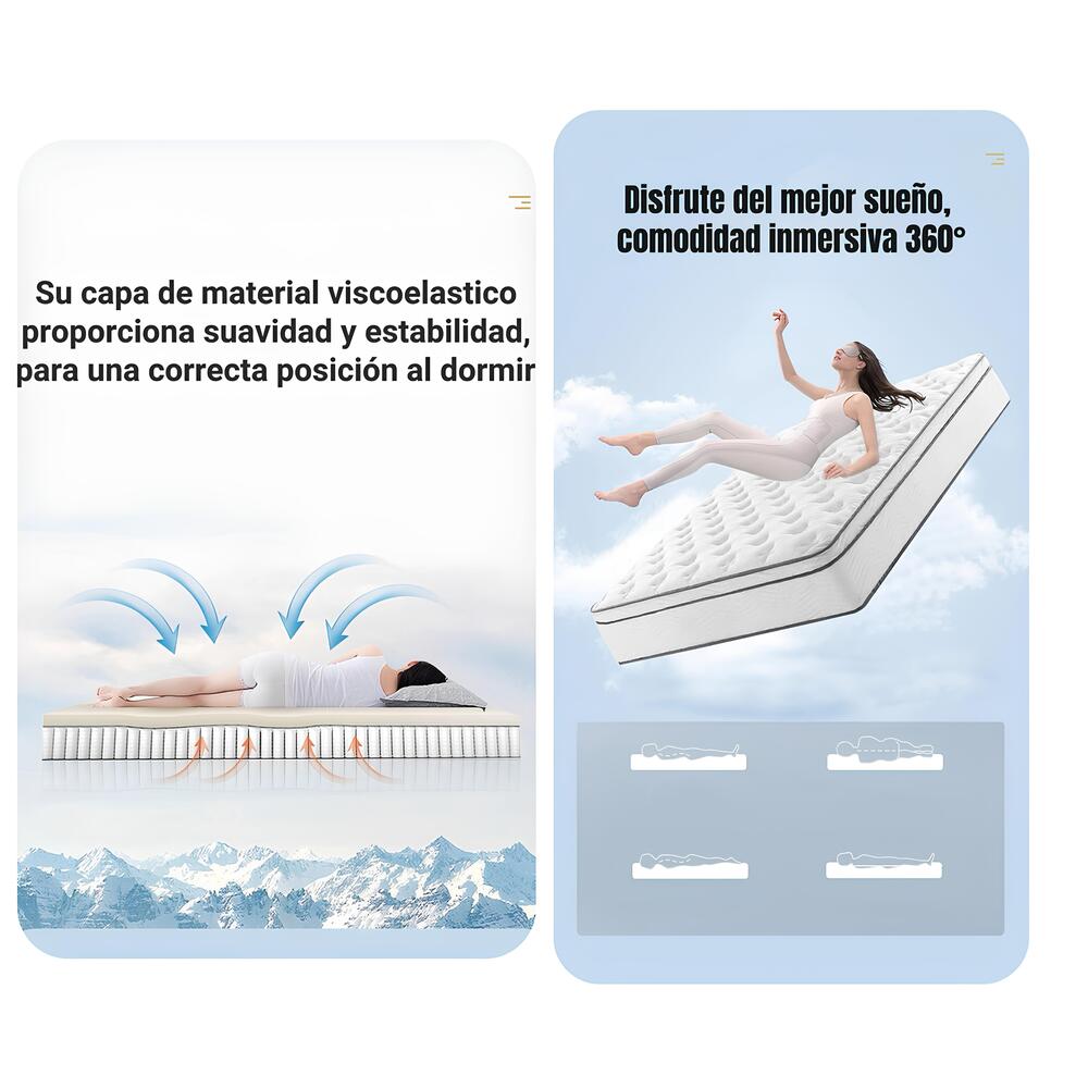 Colchón Comprimido Nube Pocket LuBabycas