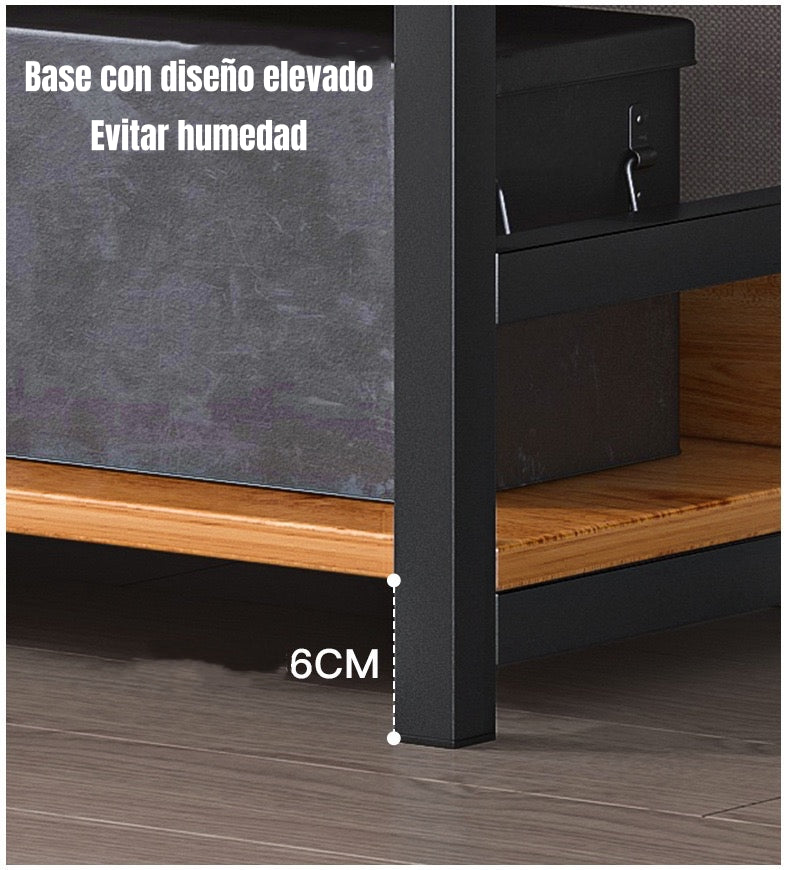 Estantes Librero Repisas De 6 Niveles 174cm Anton