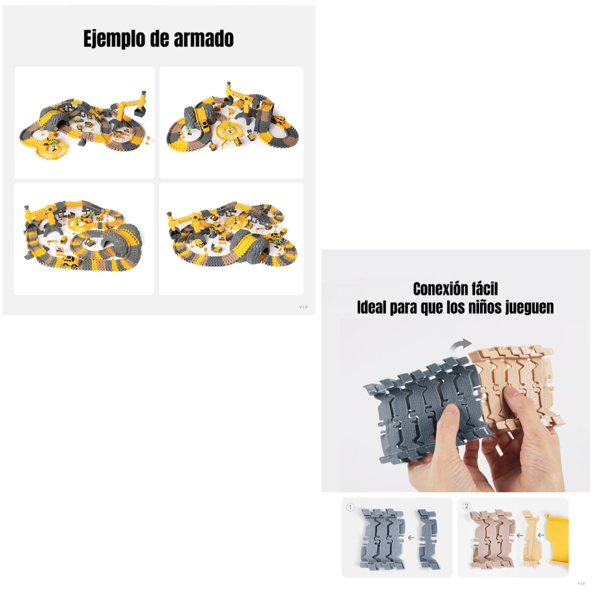 Juguete Autopista Eléctrica 249 Piezas TM208 LuBabycas