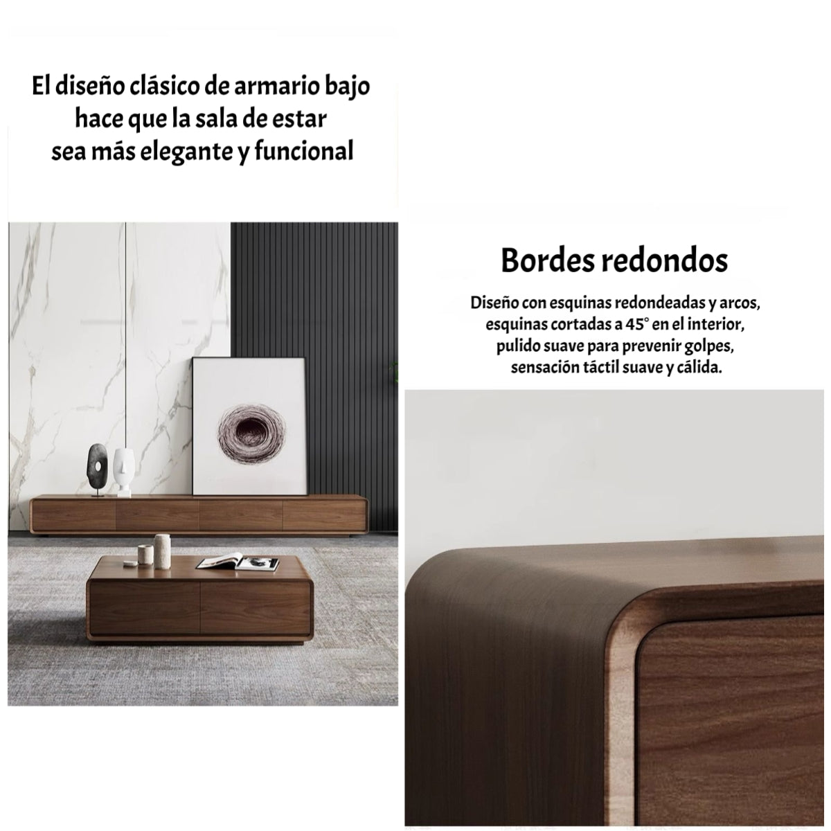 Mueble De TV Rack Madera Viene Armado 200cm Angol