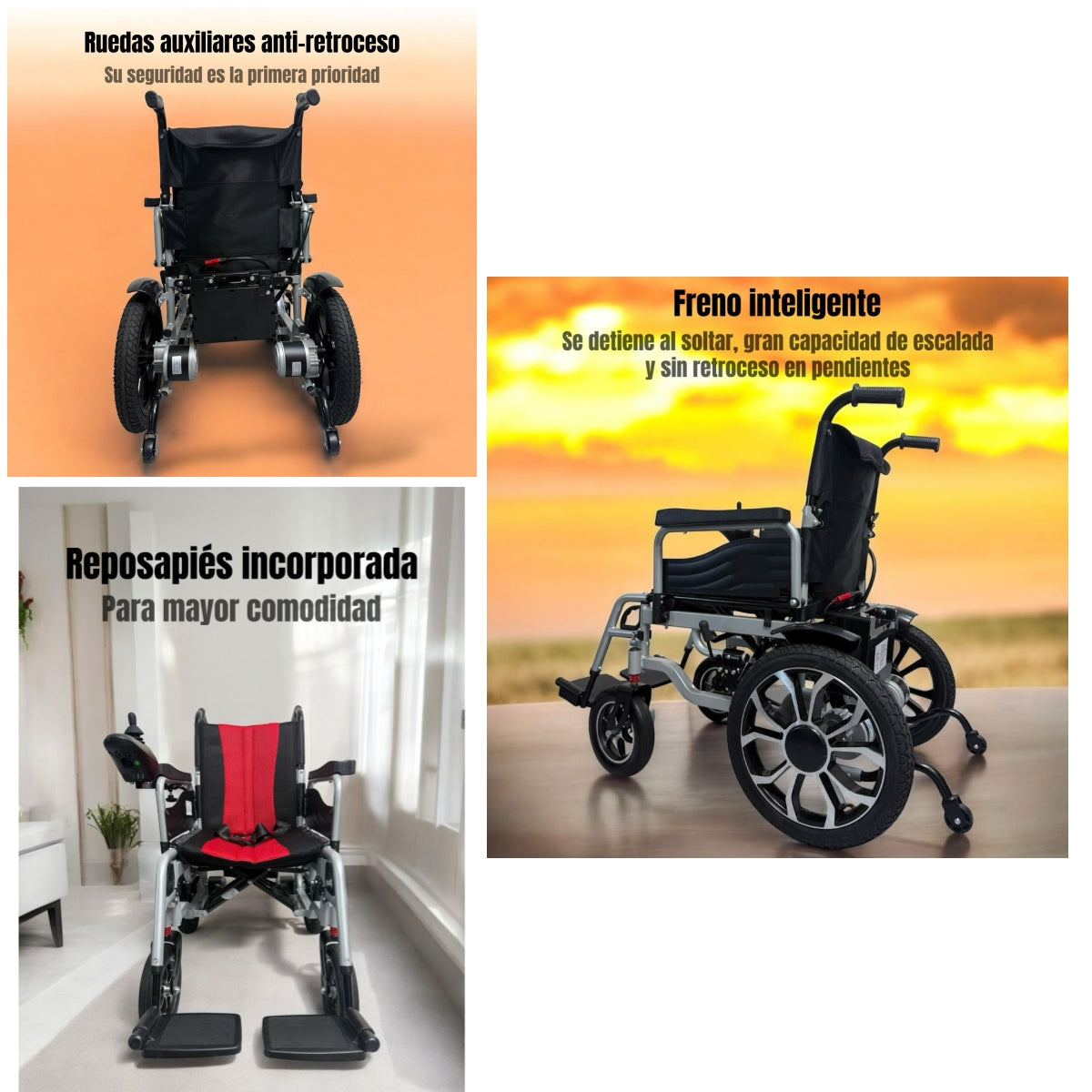 Silla De Ruedas Eléctrica Plegable 700W 18KM Edi LuBabycas