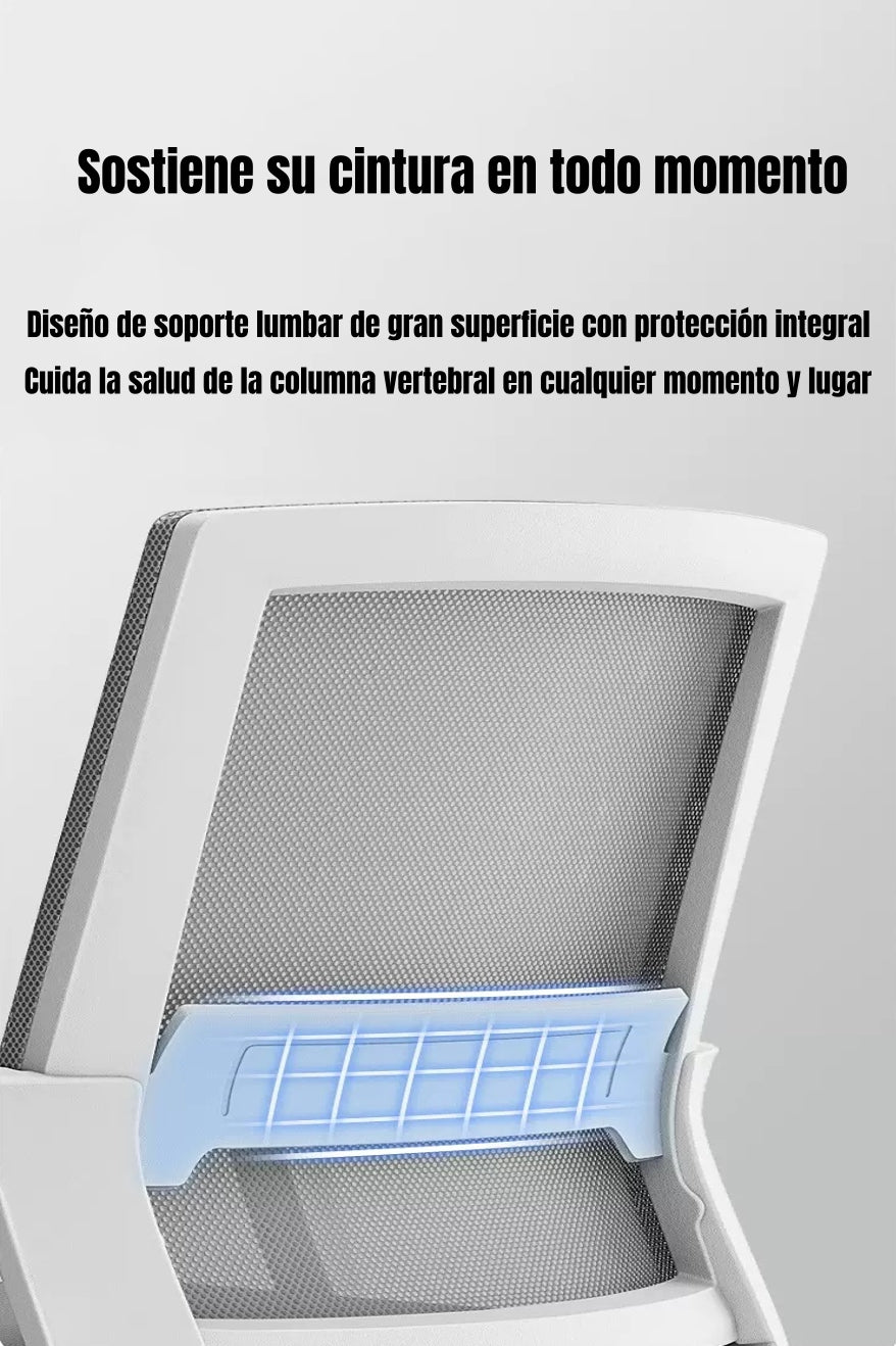 Silla De Escritorio Oficina Con Reposacabezas Polar Negra