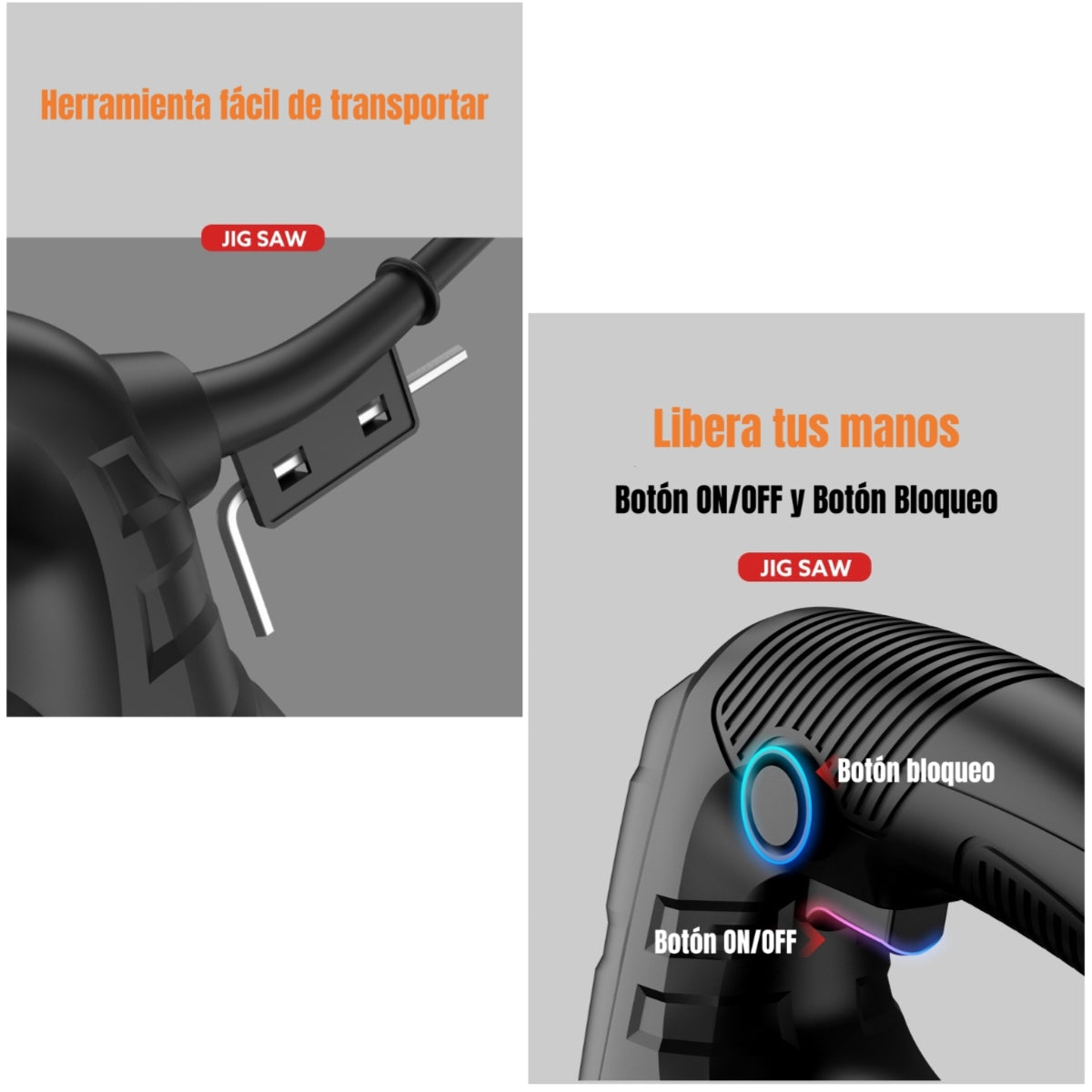 Sierra Caladora 710w 3000rpm 10 Hojas Sierra G03