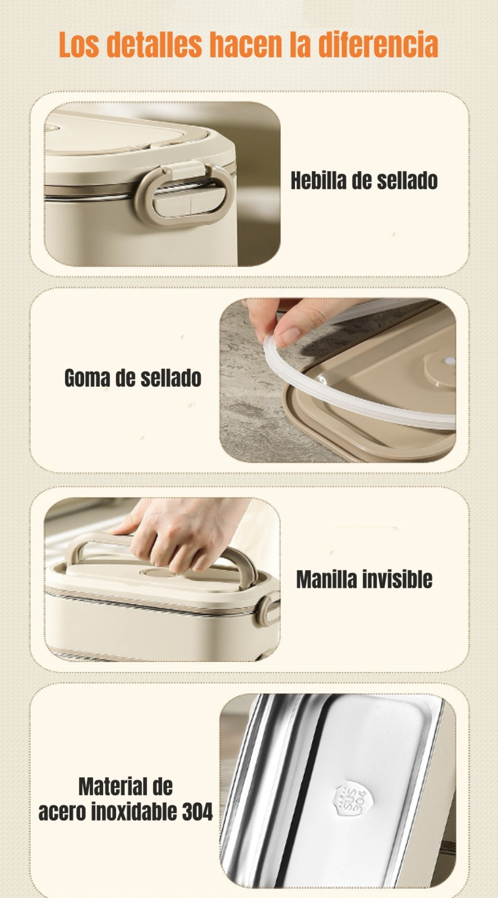 Lonchera Fiambrera Calentadora Más Bolso Térmico LuBabycas