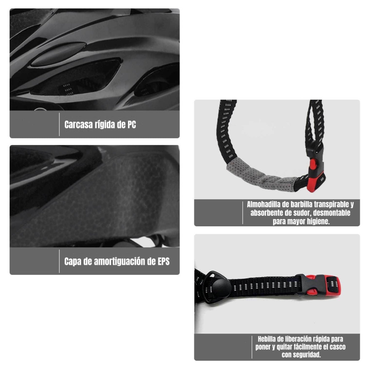 Casco Bicicleta Adulto Con Visera Magnética RS Antule