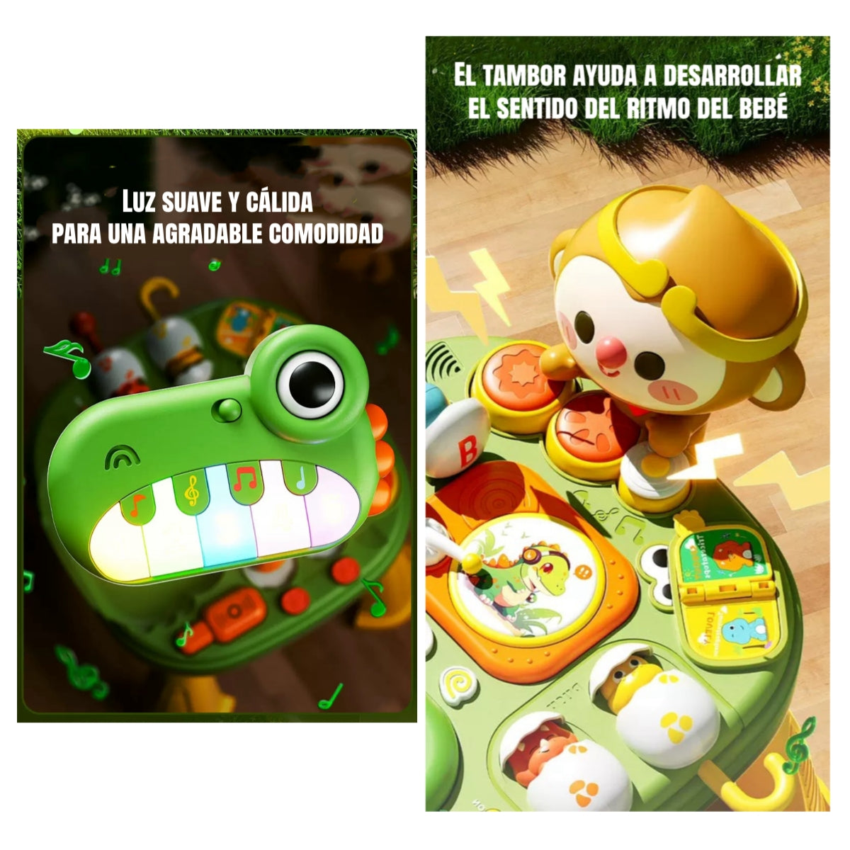 Juguete Mesa De Actividades Musical Con Luces Volt LuBabycas
