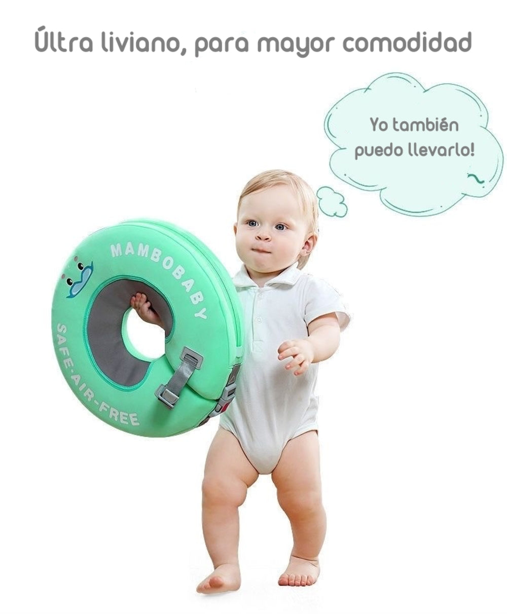Flotador De Cuello Para Bebé Verde By Lubabycas