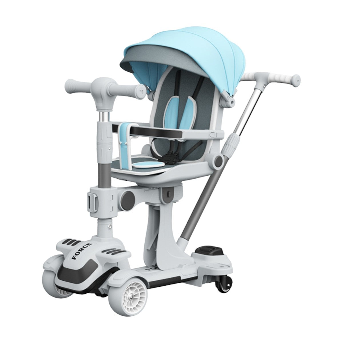 Triciclo Scooter 2 En 1 LuBabycas Azul LuBabycas