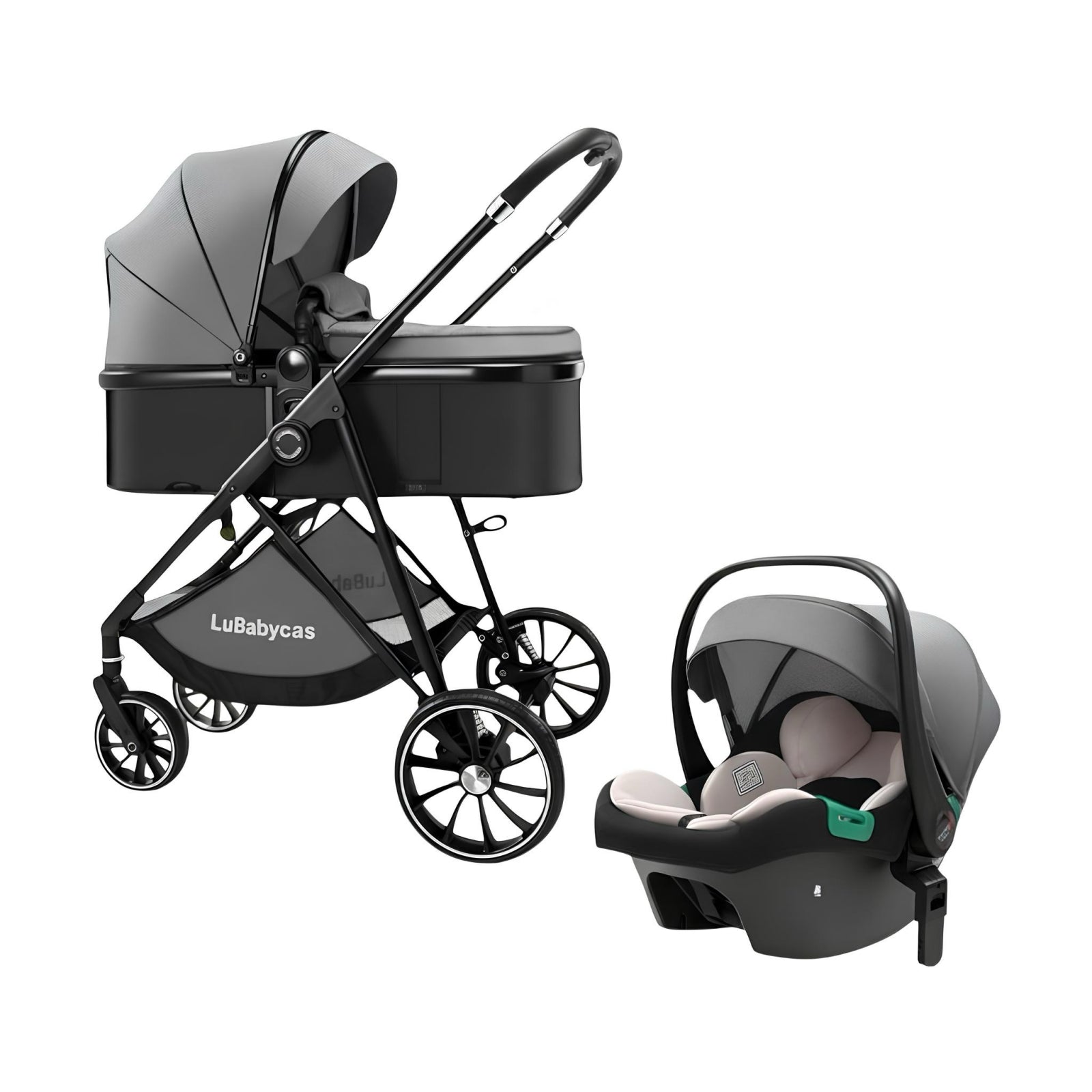 Coche Travel System Toldo 360°Gese Baby Gris LuBabycas