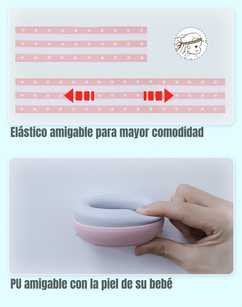 Orejeras Antiruido Auriculares Protectores Bebés Rosado
