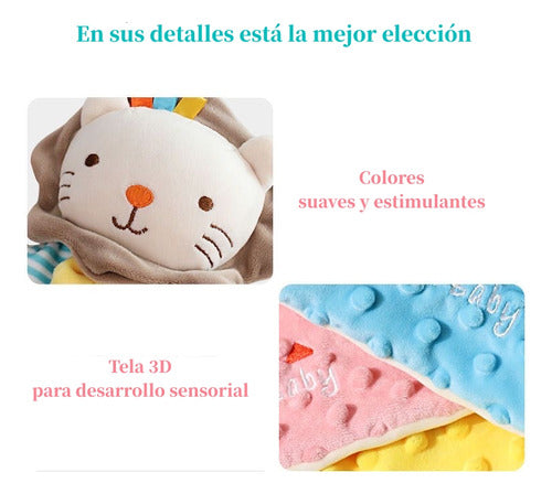 Peluche De Apego Sensorial Algodón Zimba Lubabycas