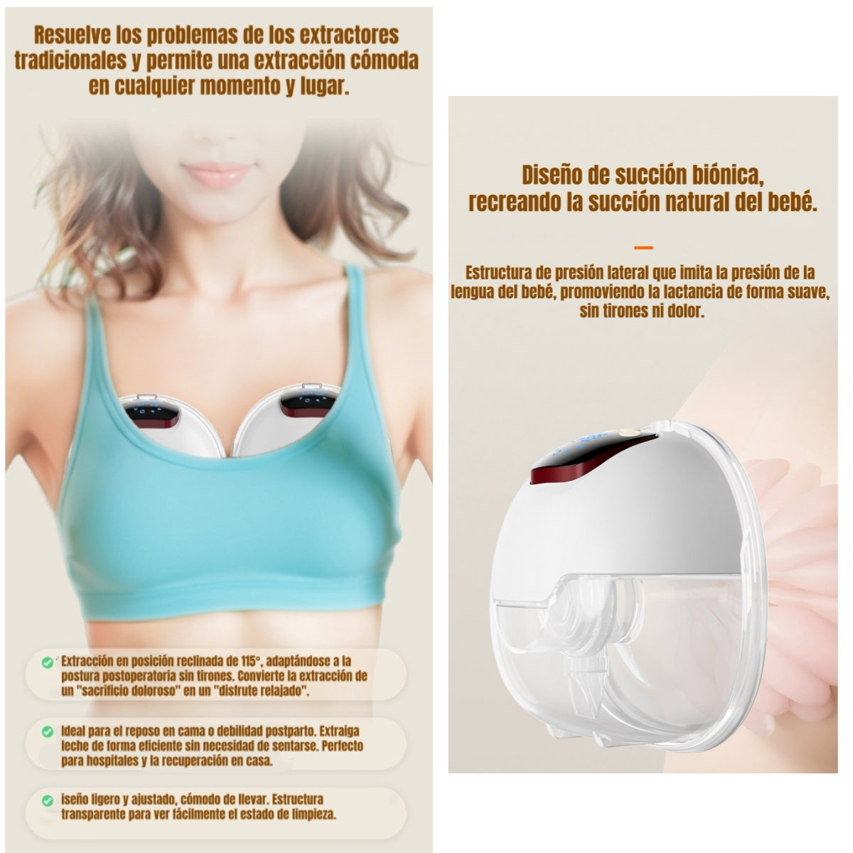 Extractor De Leche Eléctrico Portátil W210 LuBabycas