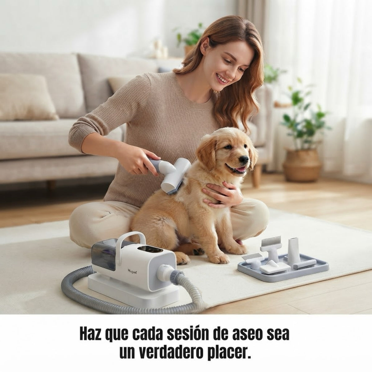 Kit De Aseo Mascotas Aspiradora Cortapelos 2 En 1 NEO