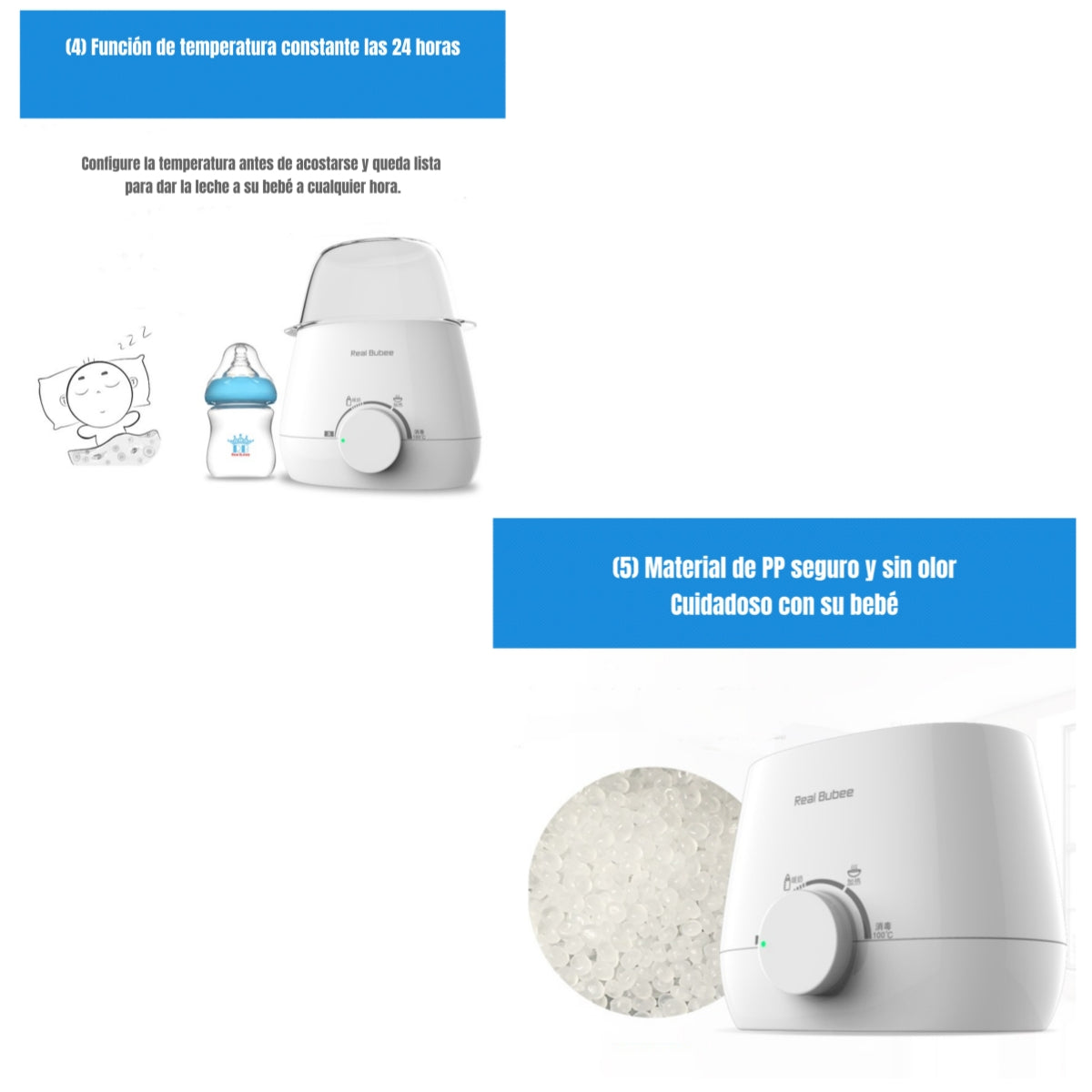 Calentador de Mamaderas Doble 3 En 1 By LuBabycas