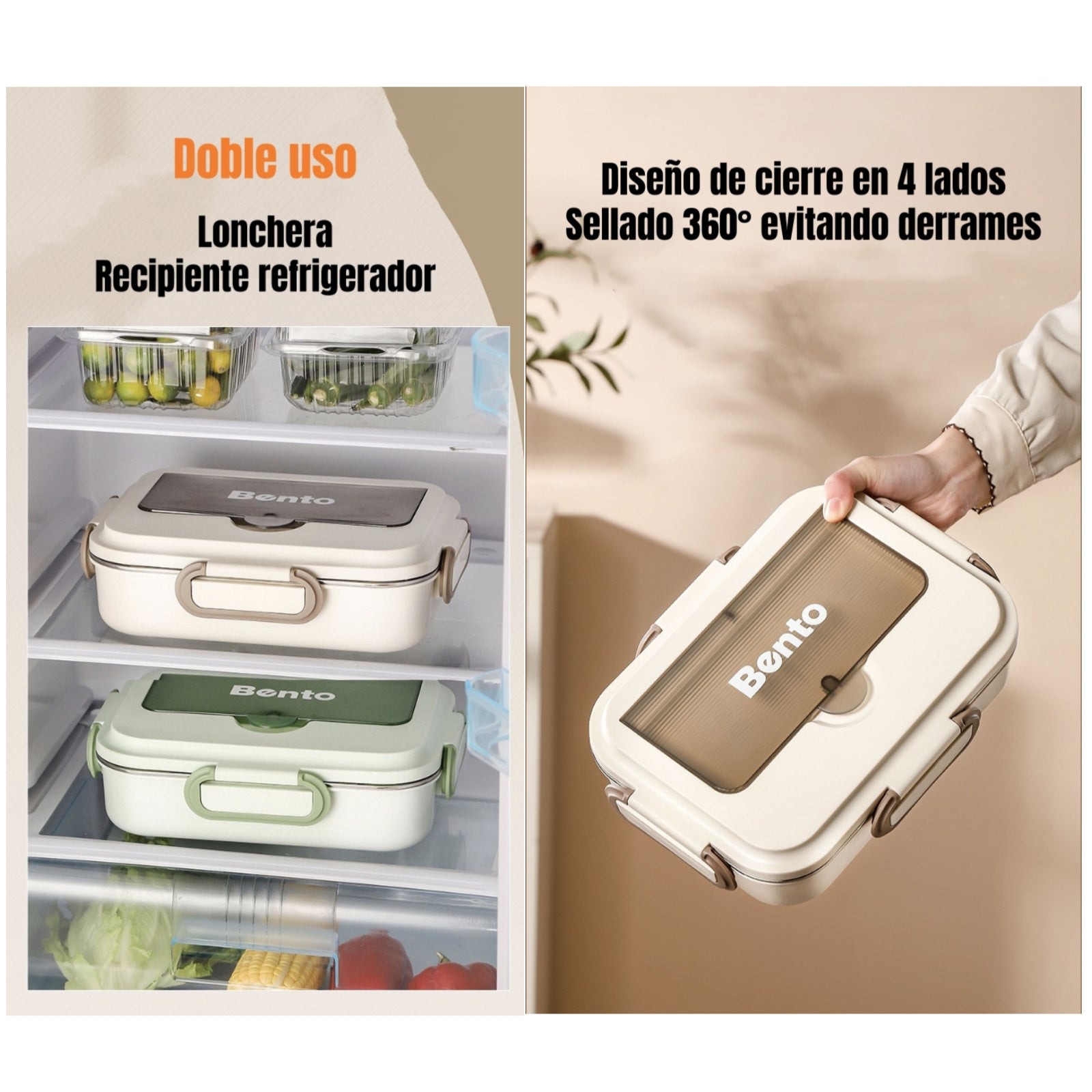 Lonchera Fiambrera Calentadora Con Bolso Térmico LuBabycas