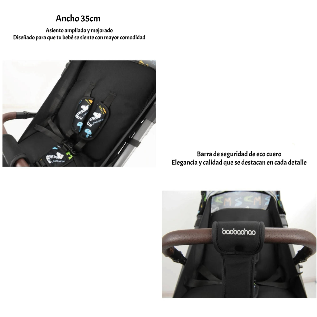 Coche De Paseo Tipo Maleta 0-3 años Milan Gris By LuBabycas