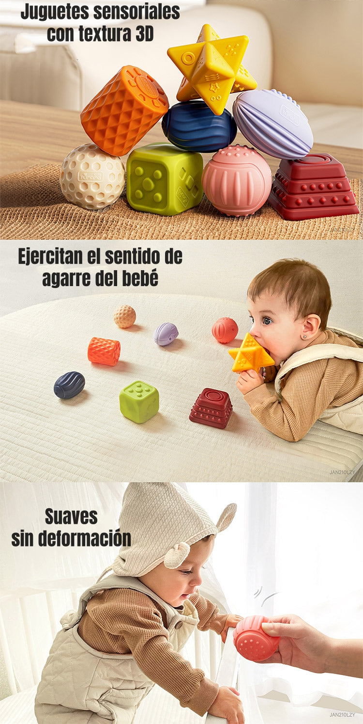 Juguete Sensorial Bloques Pelotas Mordedor TM193 LuBabycas
