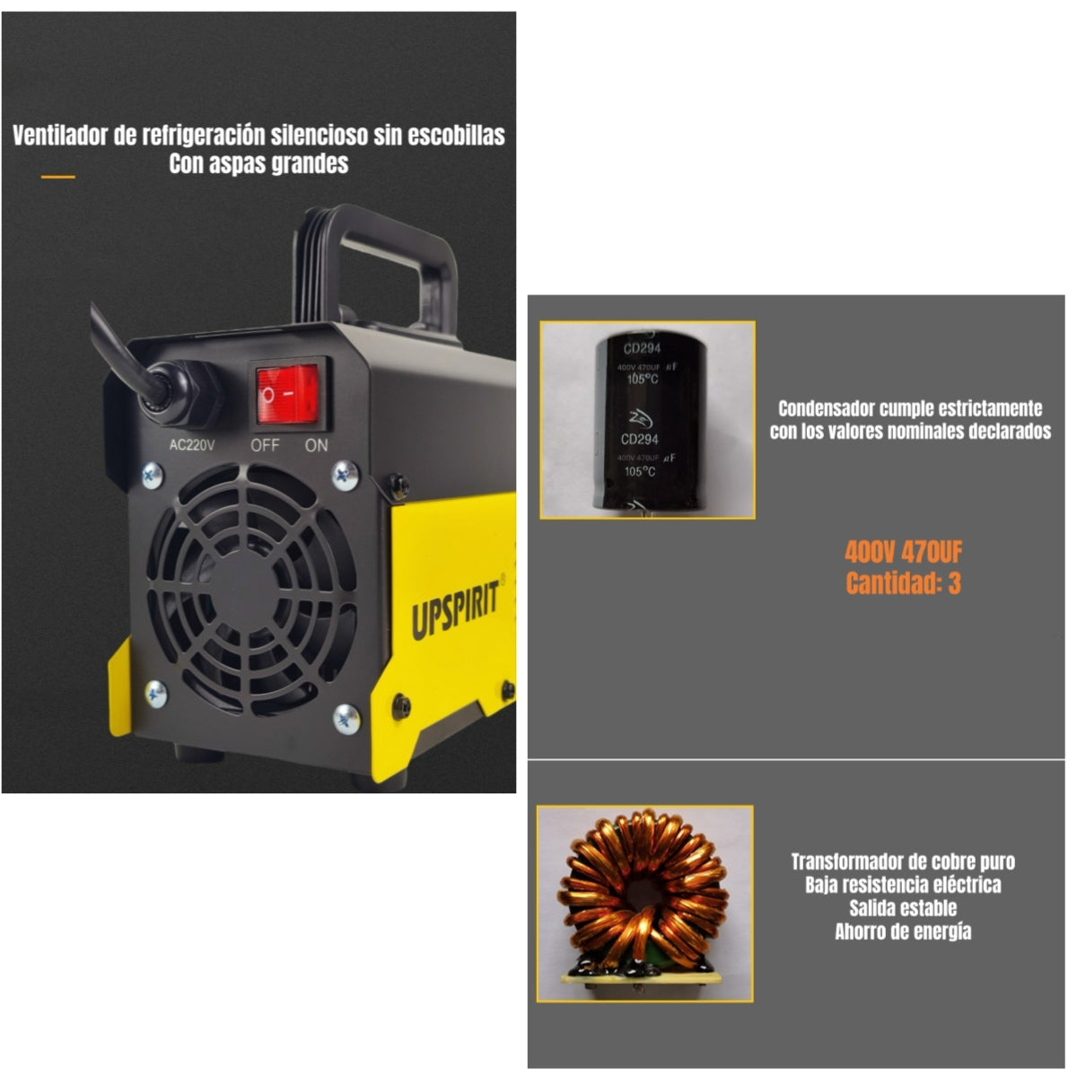 Soldadora Inverter 120A 220V Con Accesorios H01