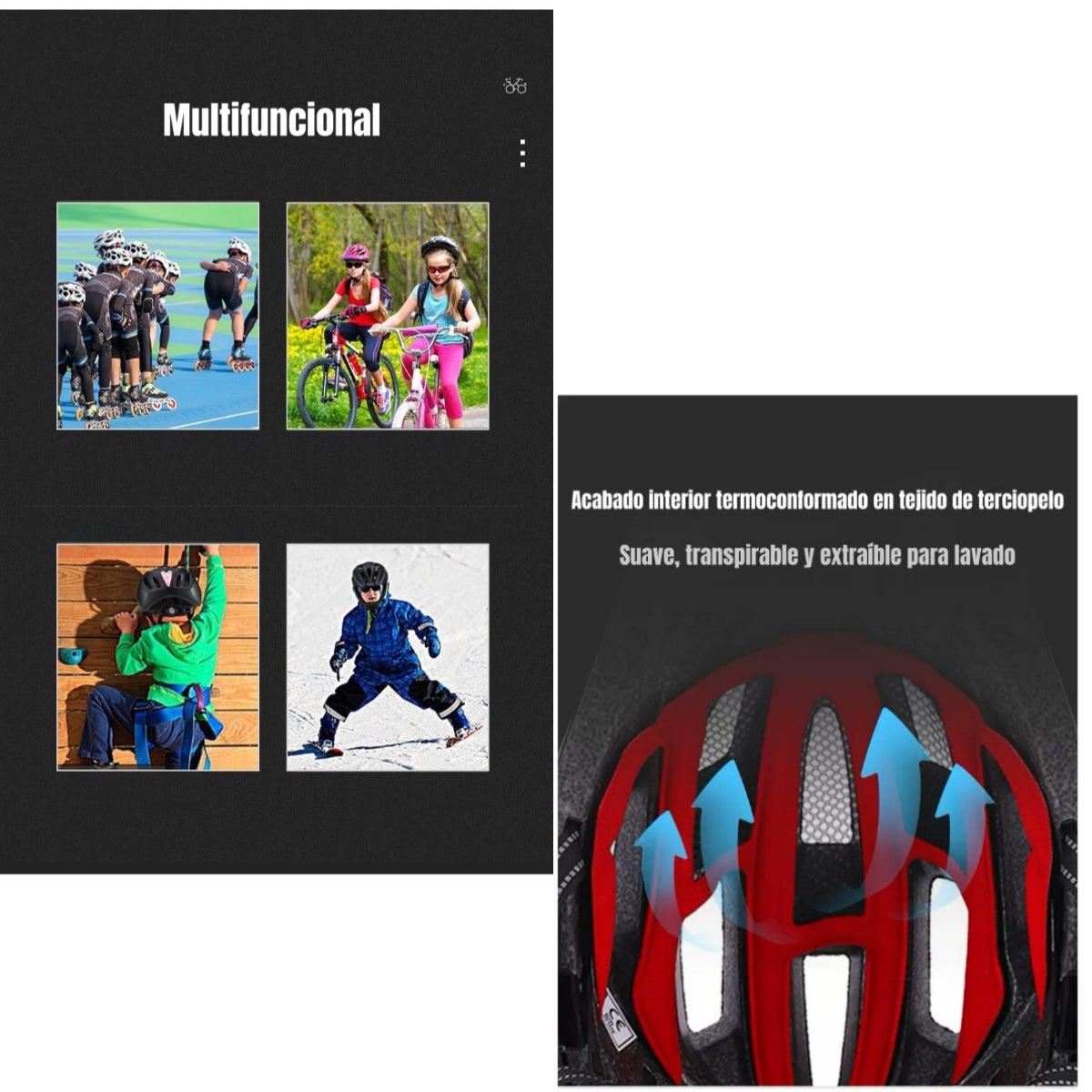 Casco Integral Infantil Bici 2 En 1 Slight LuBabycas