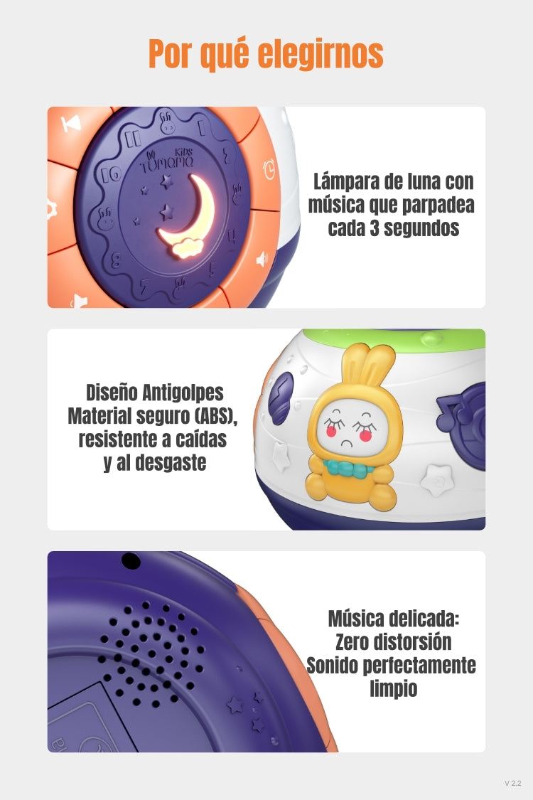 Proyector Inteligente Lámpara Luz Melodía Espanta Cuco TM168