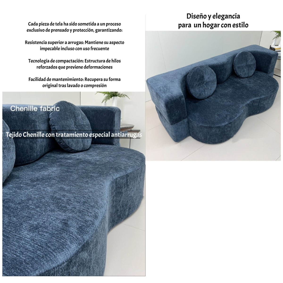 Sillon Sofa Cama Comprimido Combinable 200cm K25 Café