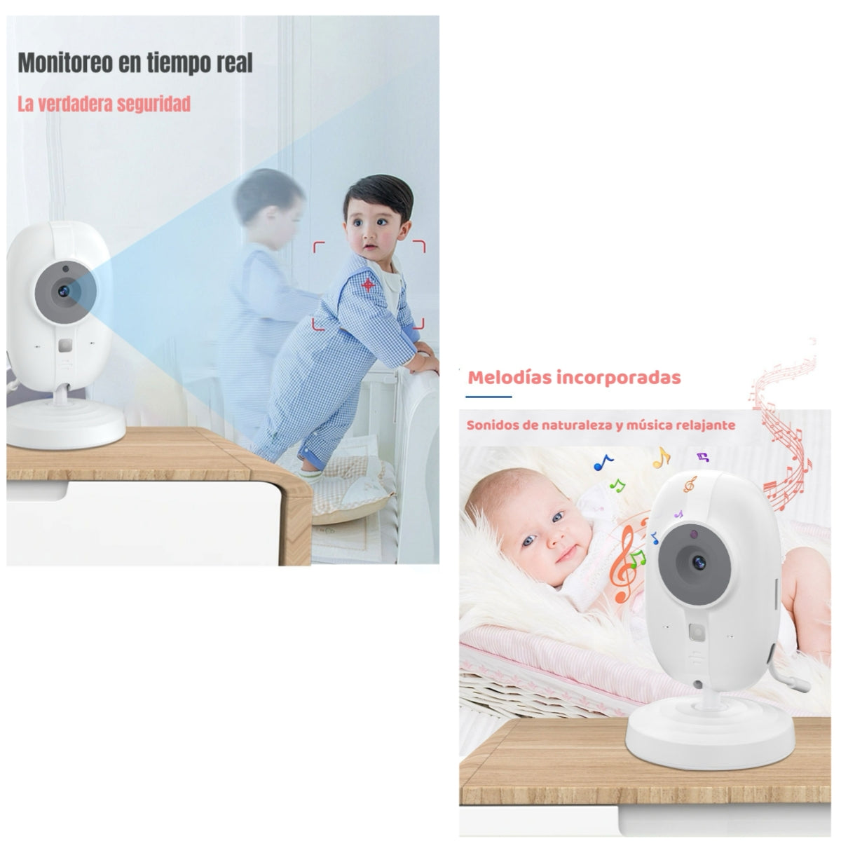 Cámara Monitor Inteligente 3.5 pulgadas Pantalla 720P LuBabycas