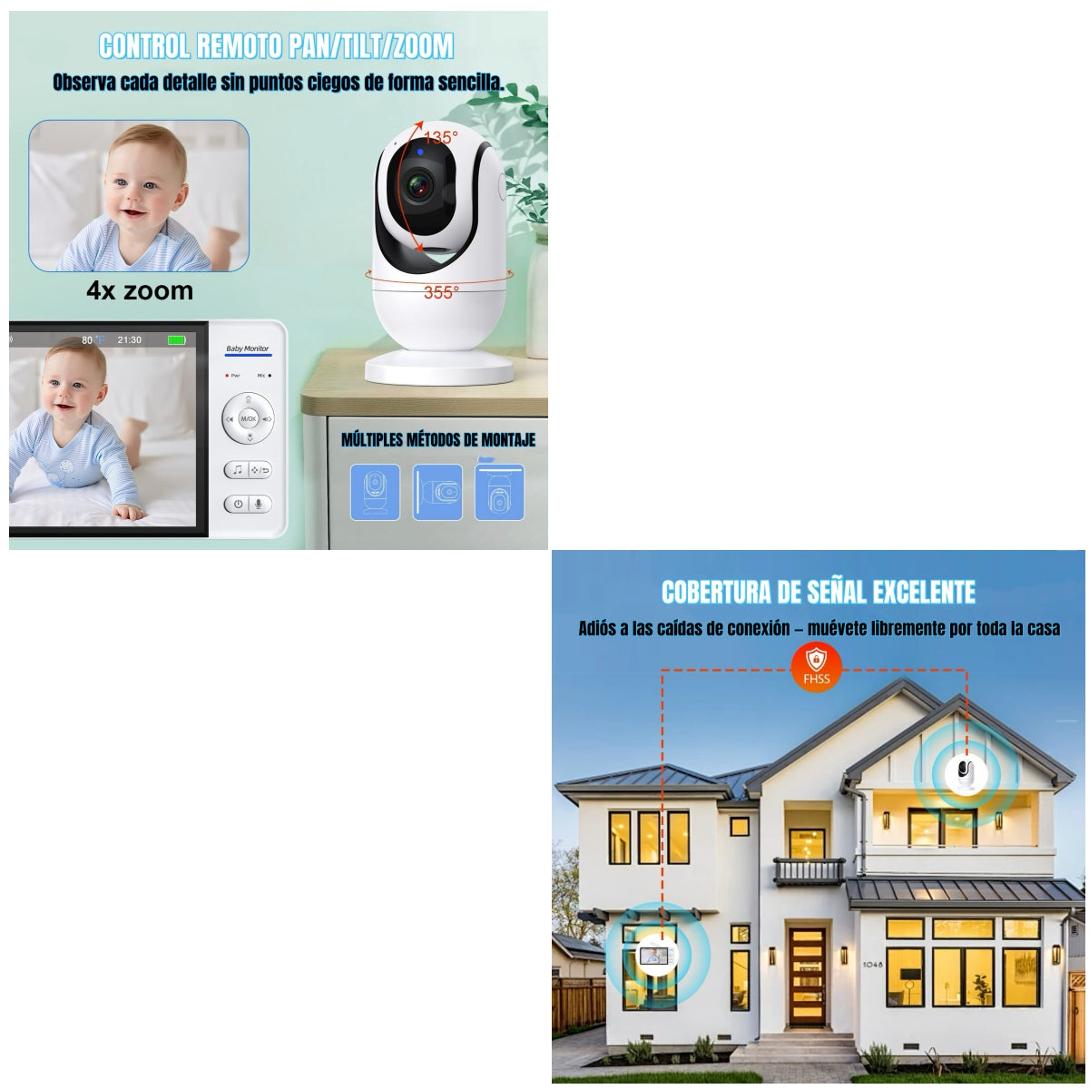 Cámara Monitor Inteligente Premium 7 1080P ABM780 LuBabycas