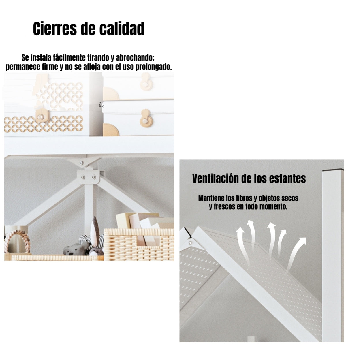 Estante Metálico Librero Plegable 5 Niveles 100cm Wall