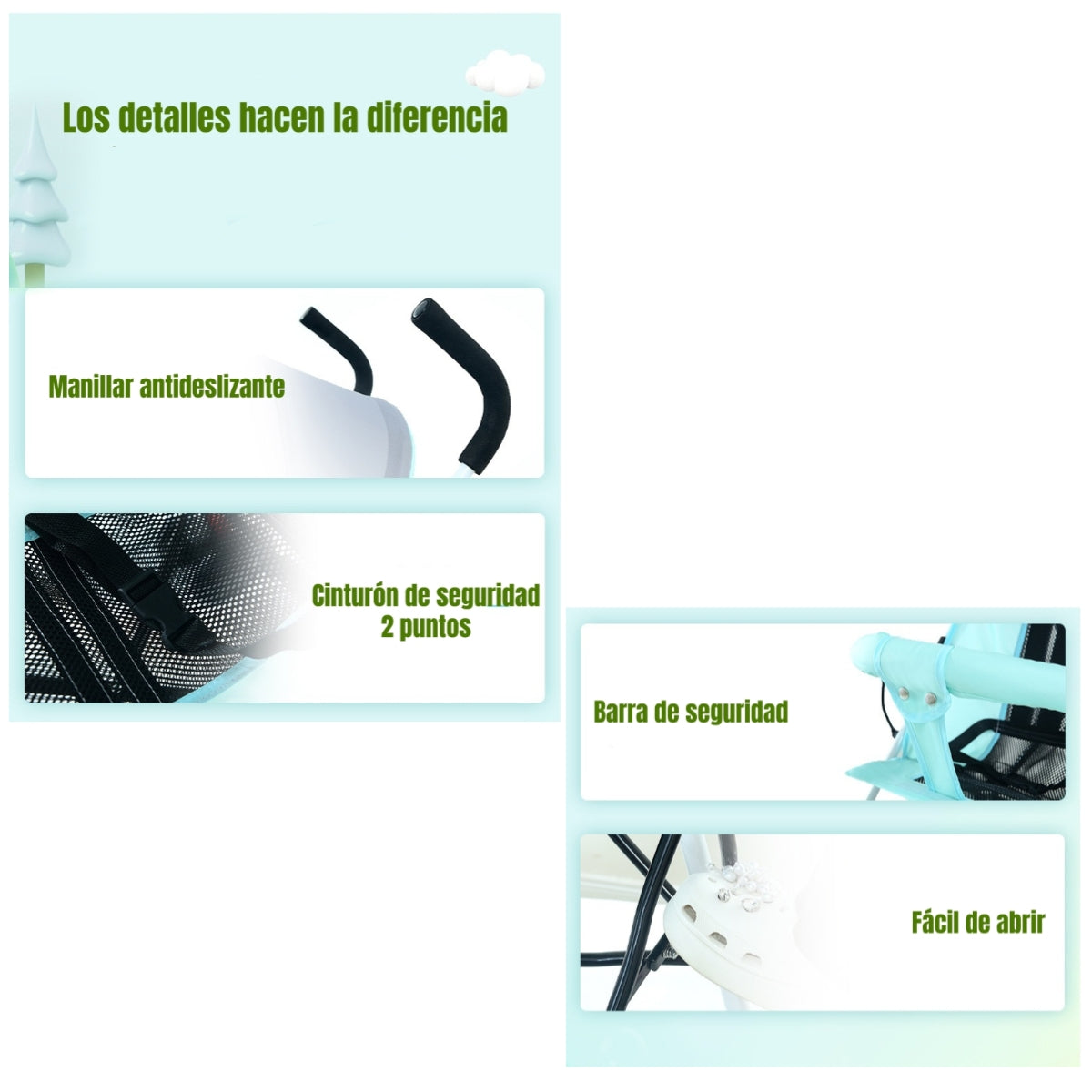 Coche Paragua Con Posa Vaso Swift LuBabycas