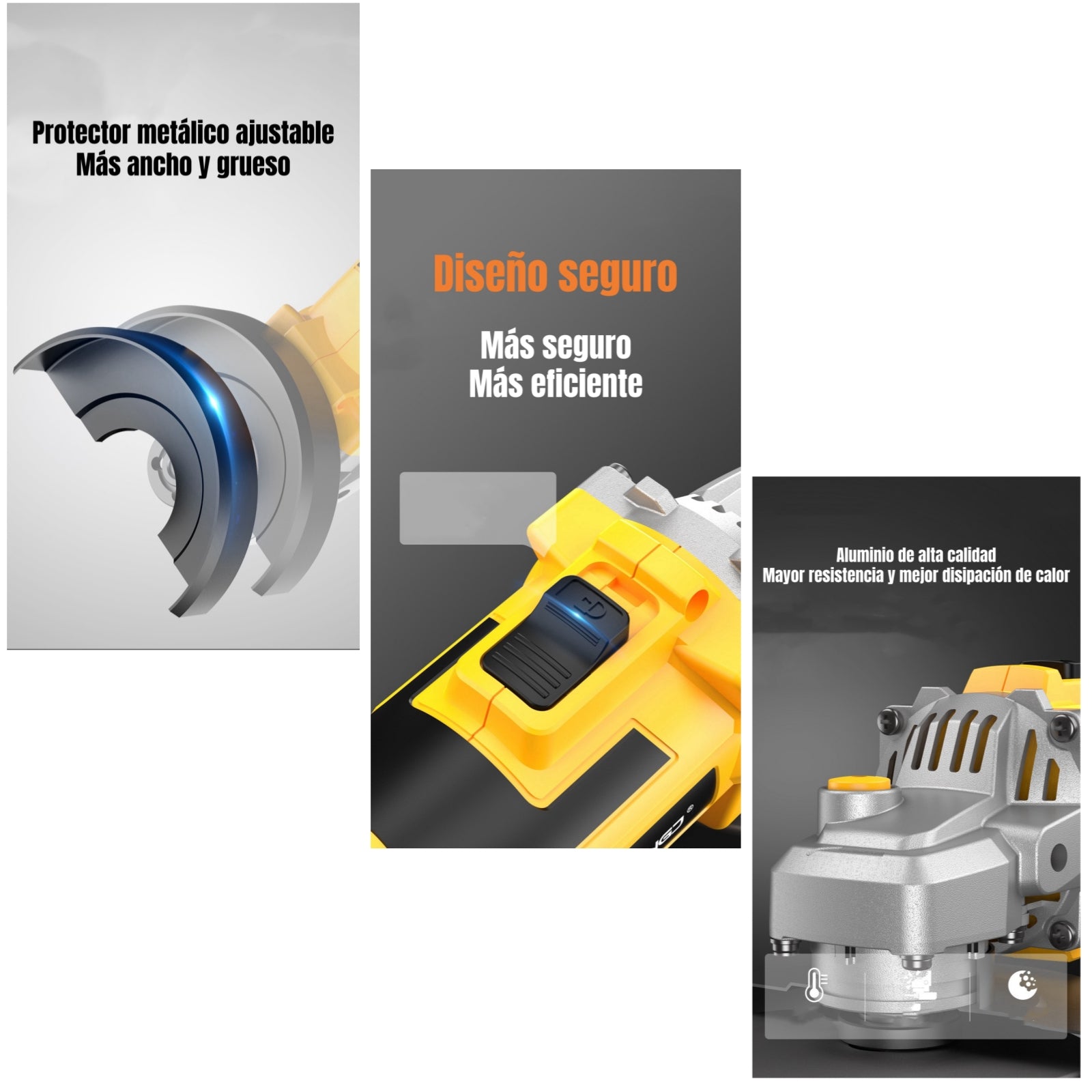 Esmeril Inalámbrico Con 2 Baterías 21V E01