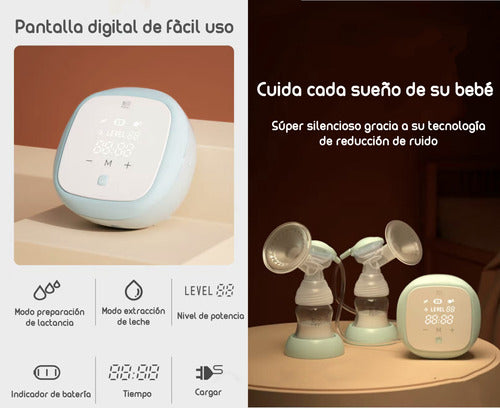 Extractor De Leche Doble Inalambrico Nevi By Lubabycas