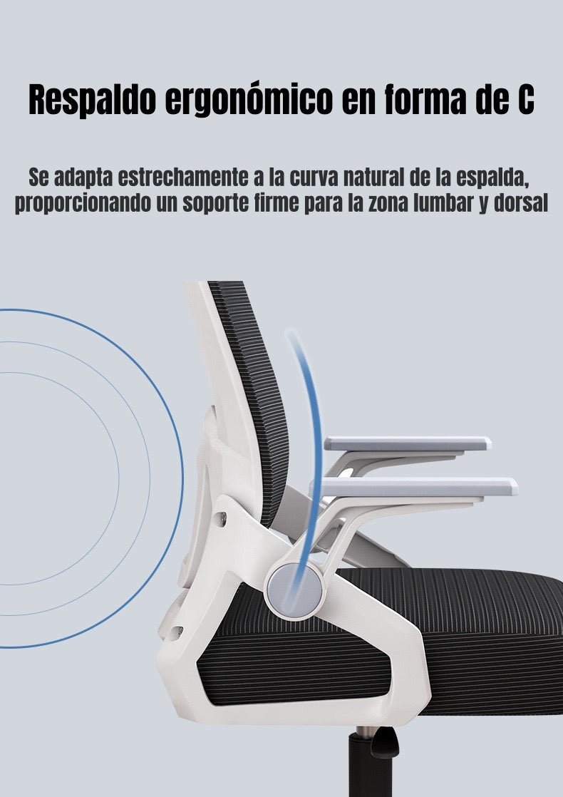 Silla De Escritorio Con Apoyacabeza Grand Negra
