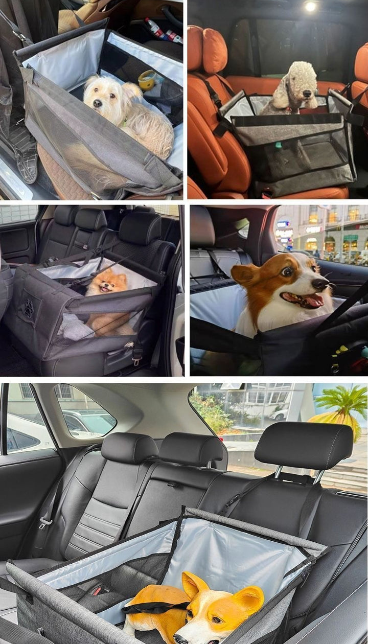 Asiento De Auto 49cm Perros Plegable Con Protector Guard