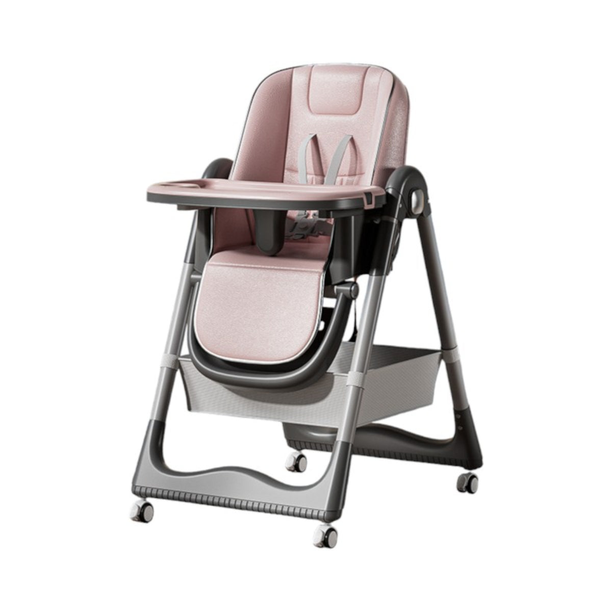 Silla De Comer Reclinable Plegable LuBabycas Rosada