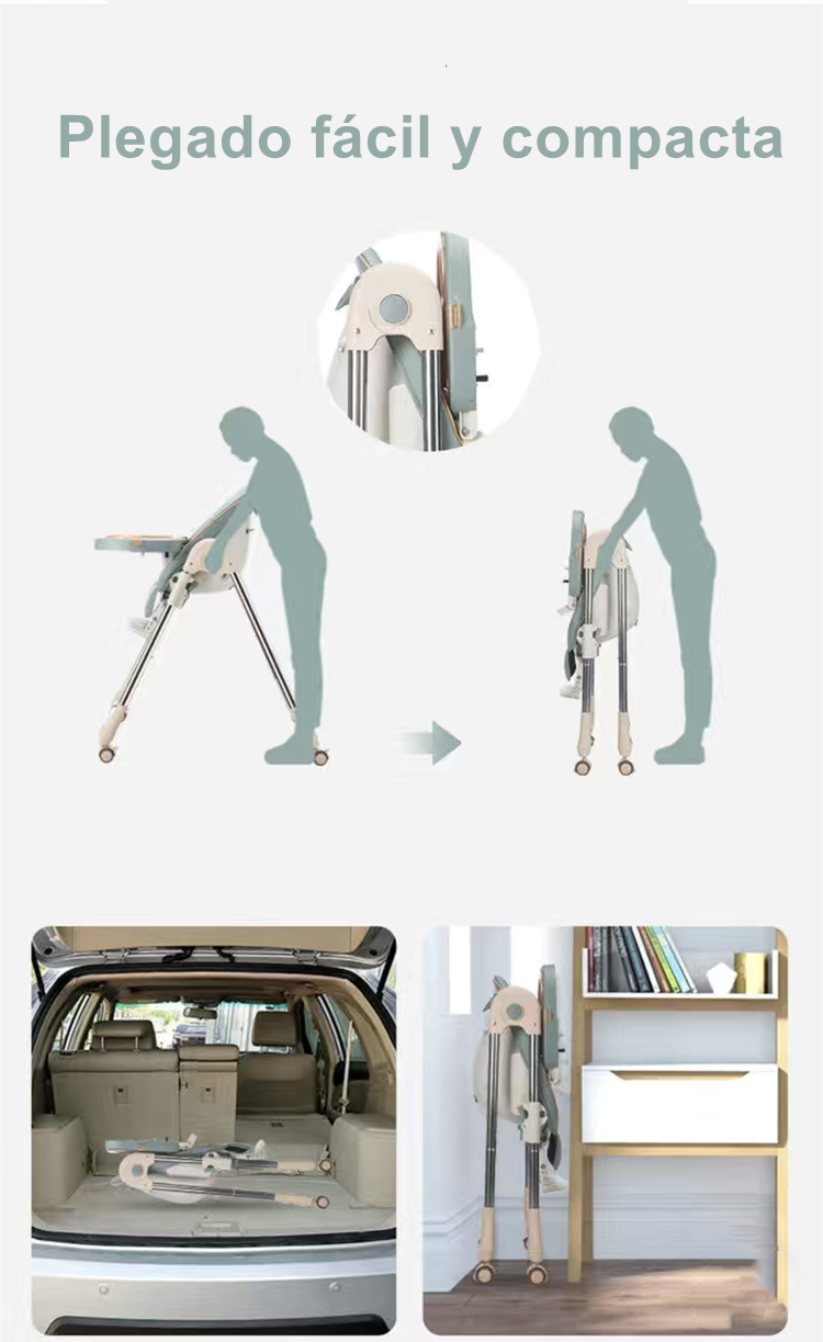 Silla De Comer Smart Pro Plegable LuBabycas