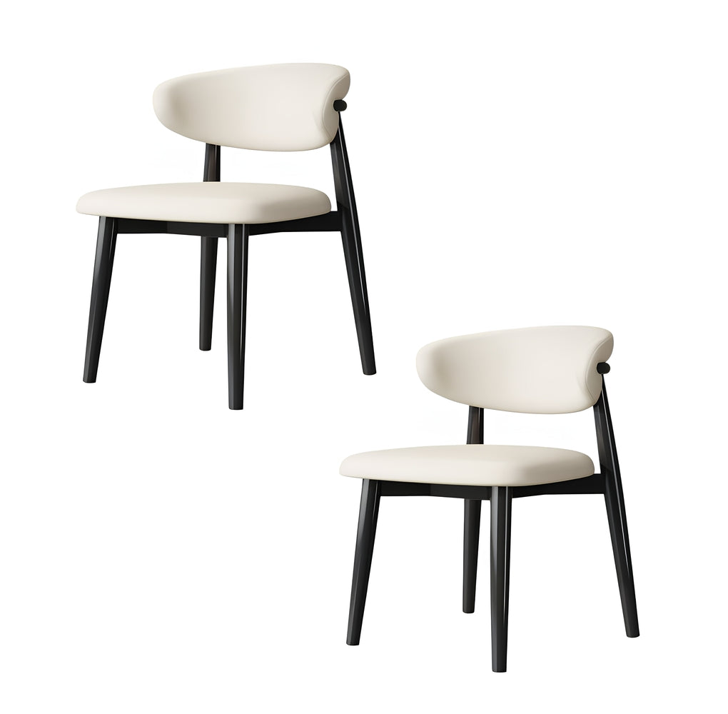 Pack 2 Sillas de Comedor Madera Negro Family By LuBabycas