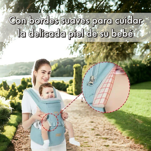 Portabebé Ergonómico Multifuncional 3 En 1 Lubabycas Menta