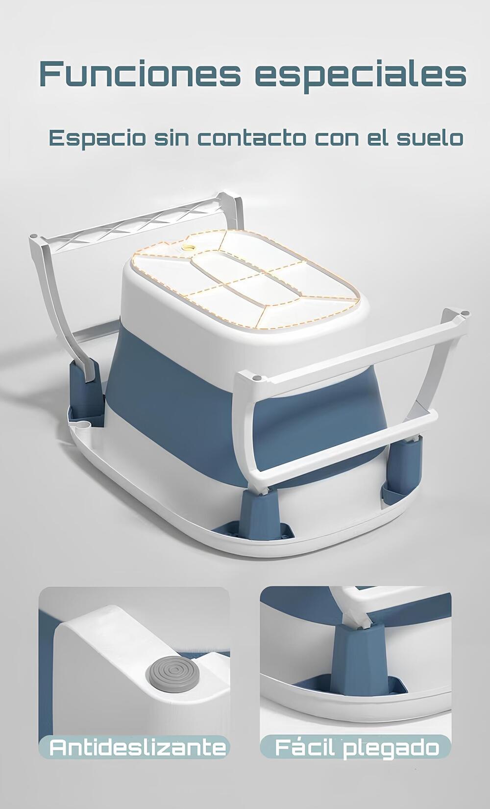 Bañera Con Cojin Termómetro Más Accesorios Rosada Lubabycas