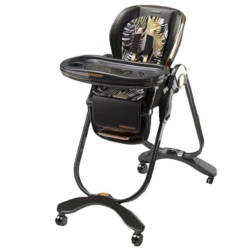 Silla De Comer Lujosa Reclinable Hagaday Negra Lubabycas