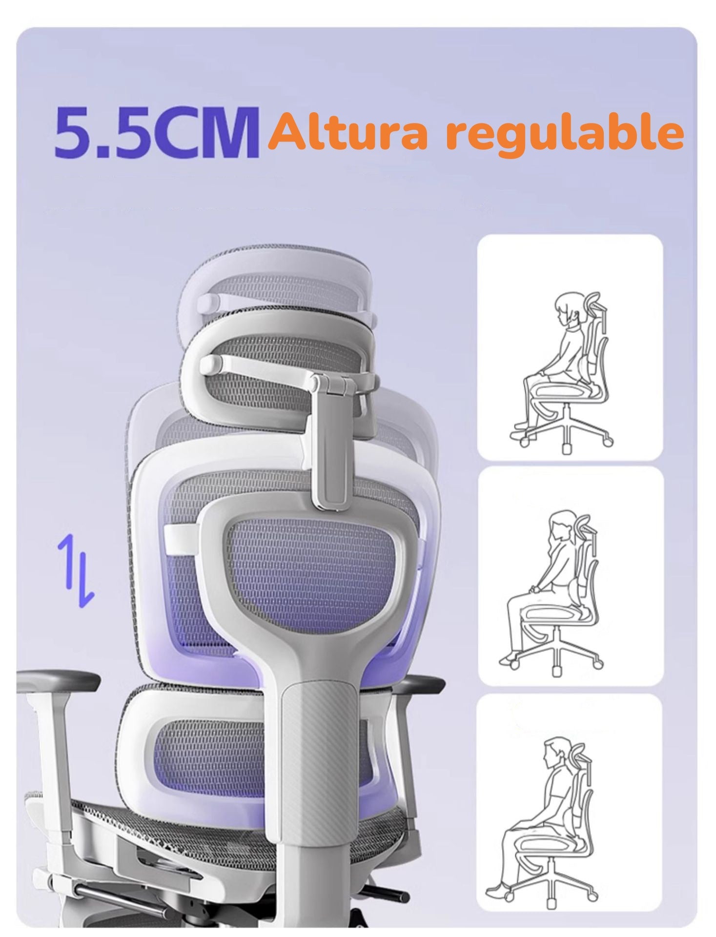 Silla De Escritorio Reclinable Reposapies Q9 By LuBabycas
